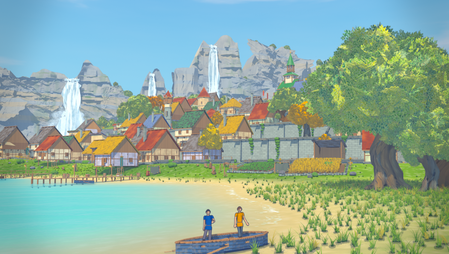 Current pass of letting Opus build a village in Blender